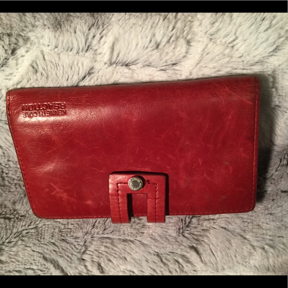 Wallet Red Kenneth Cole Reaction, leather